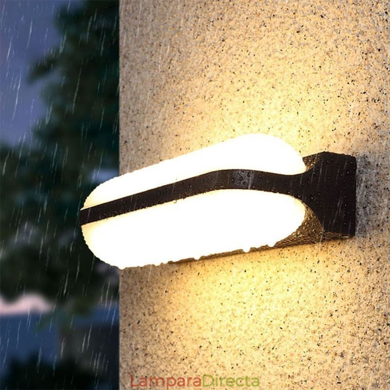 Lámpara de pared de aluminio impermeable, luz de pared para escalera, baño, pasillo