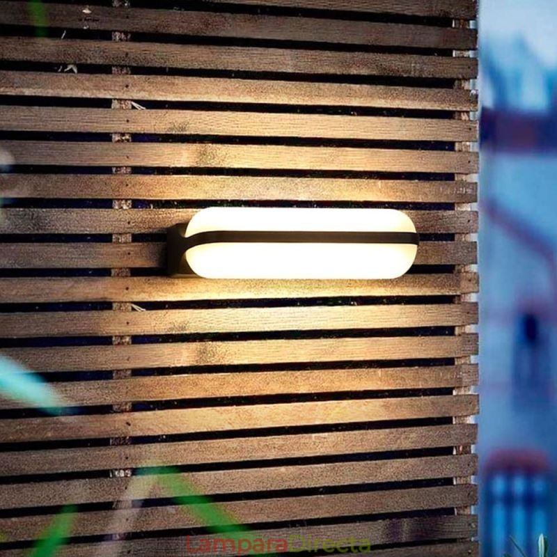 Lámpara de pared de aluminio impermeable, luz de pared para escalera, baño, pasillo