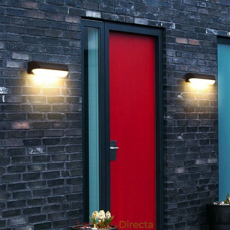 Lámpara de pared de aluminio impermeable, luz de pared para escalera, baño, pasillo