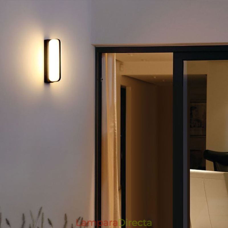 Lámpara de pared de aluminio impermeable, luz de pared para escalera, baño, pasillo