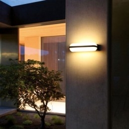 Lámpara de pared de aluminio impermeable, luz de pared para escalera, baño, pasillo