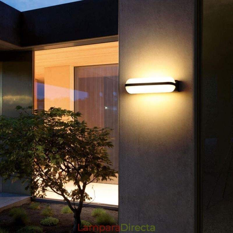 Lámpara de pared de aluminio impermeable, luz de pared para escalera, baño, pasillo