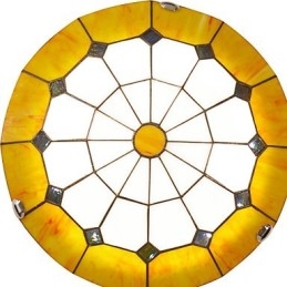 Lámpara de techo de estilo mediterráneo, lámpara romántica, diámetro 40 cm.
