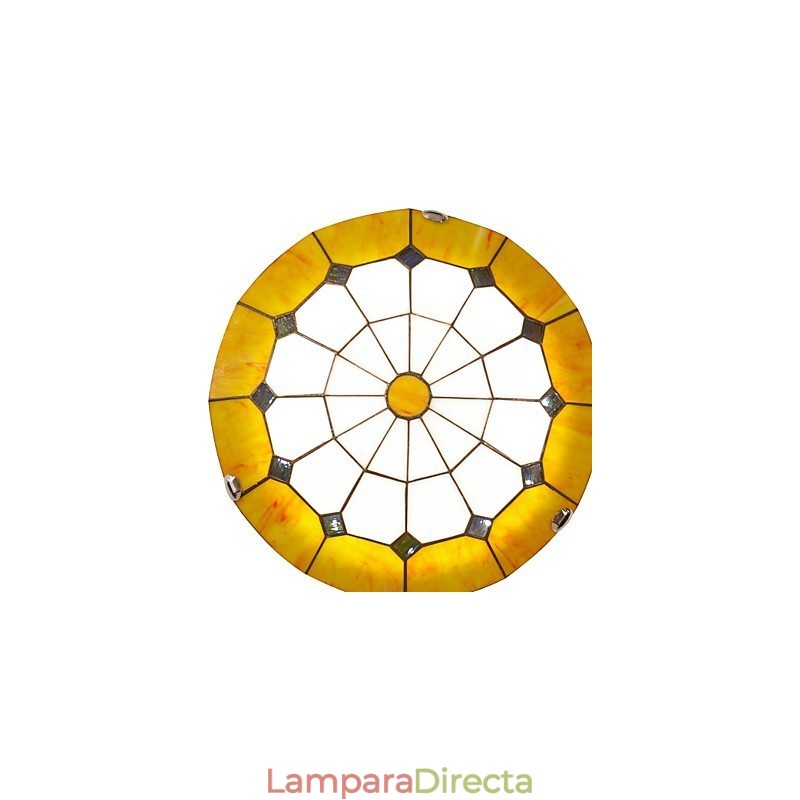 Lámpara de techo de estilo mediterráneo, lámpara romántica, diámetro 40 cm.