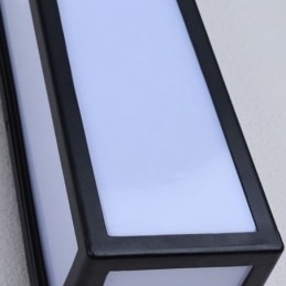 Lámpara de pared rectangular moderna e impermeable para porche de villa