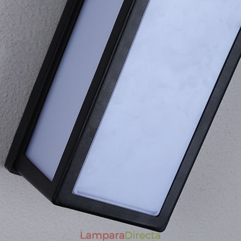 Lámpara de pared rectangular moderna e impermeable para porche de villa