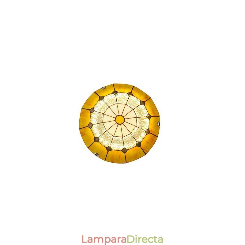 Lámpara de techo de estilo mediterráneo, lámpara romántica, diámetro 40 cm.