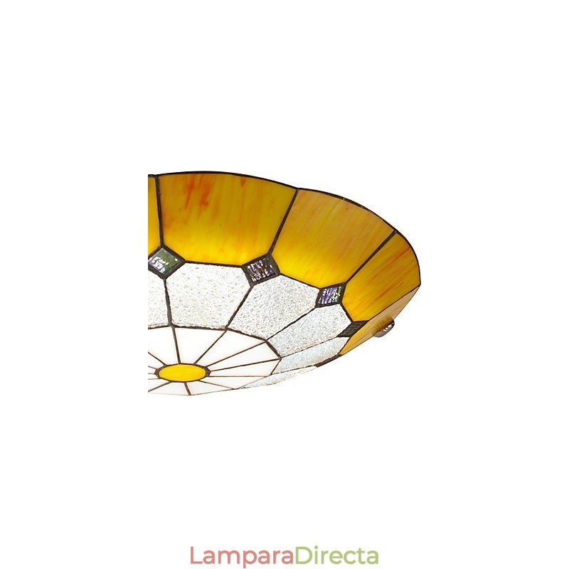 Lámpara de techo de estilo mediterráneo, lámpara romántica, diámetro 40 cm.