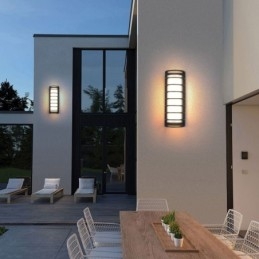 Lámpara de pared impermeable, luz de pared para pasillo, patio