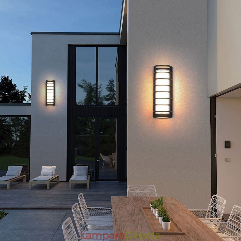 Lámpara de pared impermeable, luz de pared para pasillo, patio