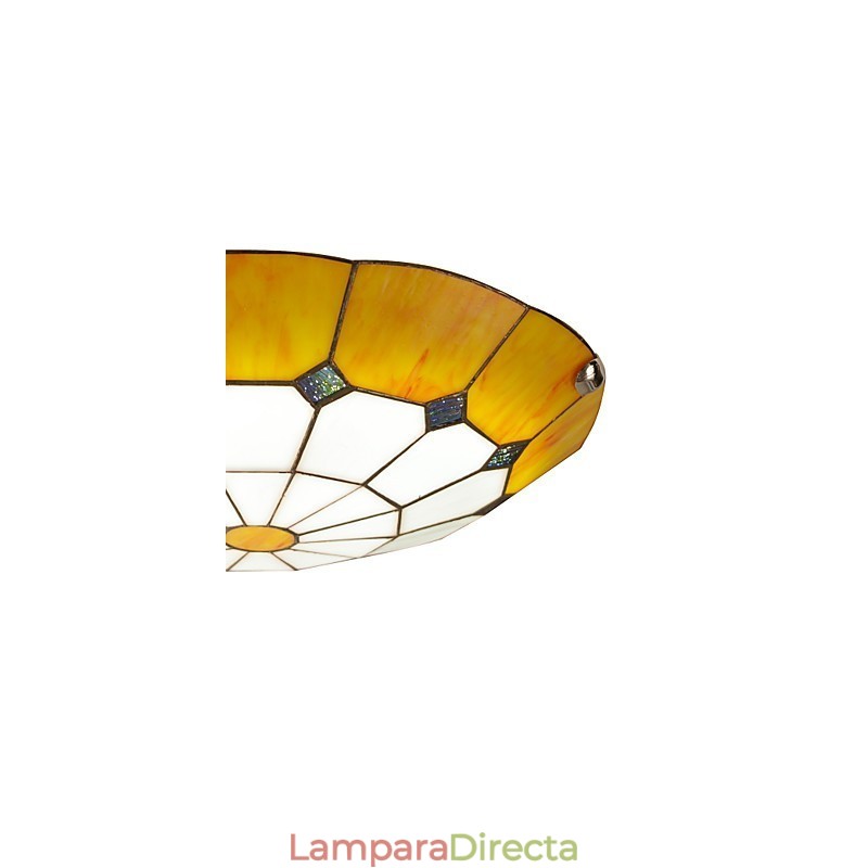Lámpara de techo de estilo mediterráneo, lámpara romántica, diámetro 40 cm.