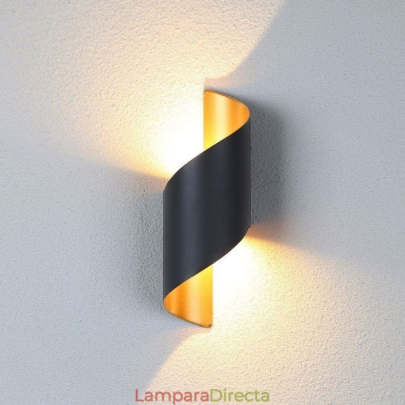 Apliques de pared de aluminio Lámpara de pared impermeable Patio Porche