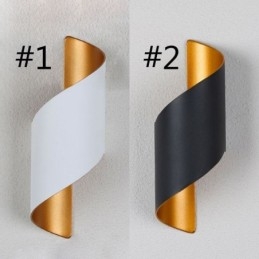 Apliques de pared de aluminio Lámpara de pared impermeable Patio Porche
