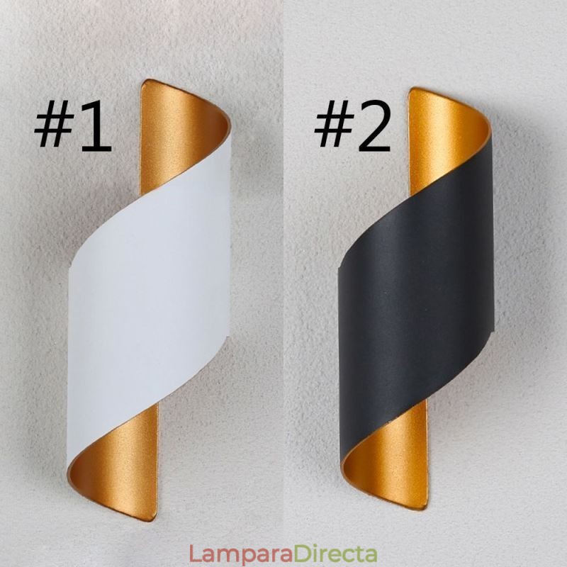Apliques de pared de aluminio Lámpara de pared impermeable Patio Porche