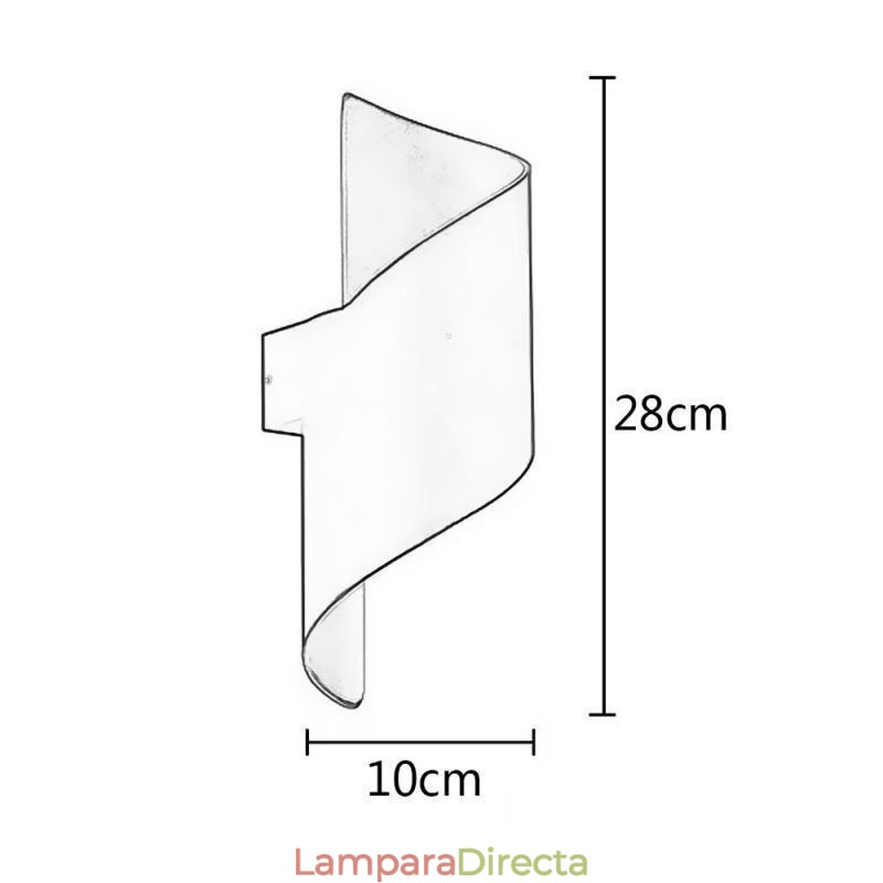 Apliques de pared de aluminio Lámpara de pared impermeable Patio Porche