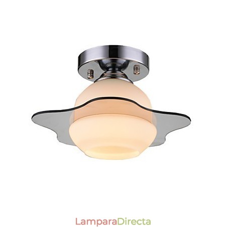 Lámpara de techo moderna empotrada de 1 luz, contemporánea, de metal Lámpara de techo moderna empotrada de 1 luz, contemporánea, de metal