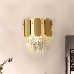 Lámpara de pared de cristal moderna, lámpara de pared, accesorios de noche