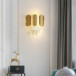 Lámpara de pared de cristal moderna, lámpara de pared, accesorios de noche