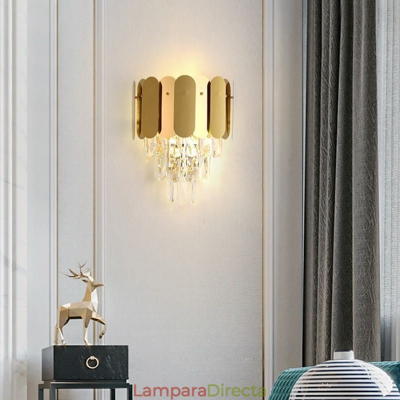 Lámpara de pared de cristal moderna, lámpara de pared, accesorios de noche