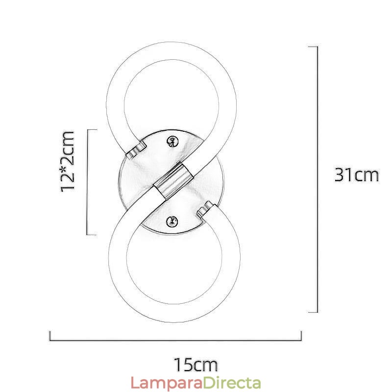 Lámparas con números arábigos 8
