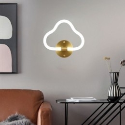 Lámpara de pared con forma de nube, luces decorativas artísticas