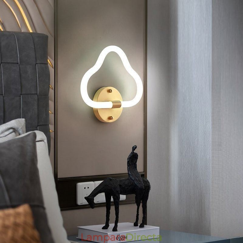 Lámpara de pared con forma de nube, luces decorativas artísticas