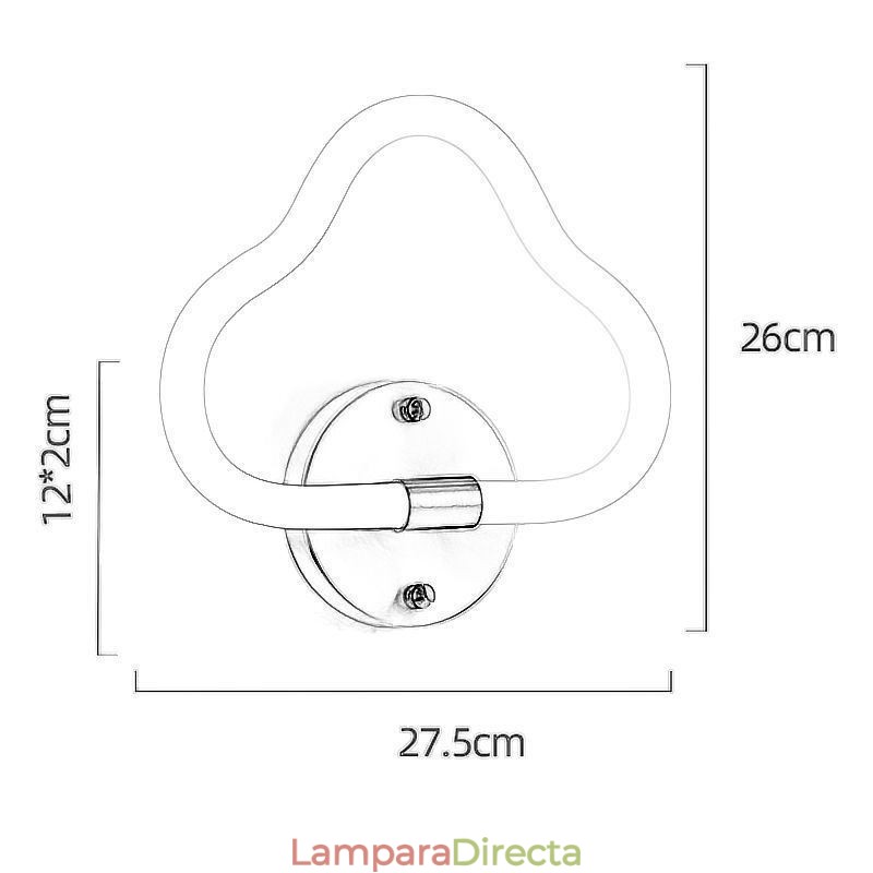 Lámpara de pared con forma de nube, luces decorativas artísticas
