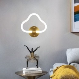 Lámpara de pared con forma de nube, luces decorativas artísticas