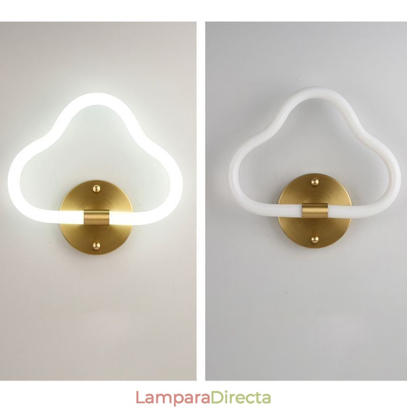 Lámpara de pared con forma de nube, luces decorativas artísticas