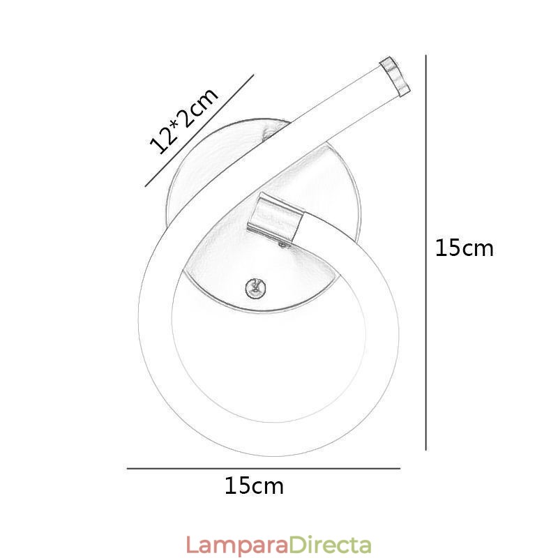 Lámpara de luz numérica con número arábigo 6