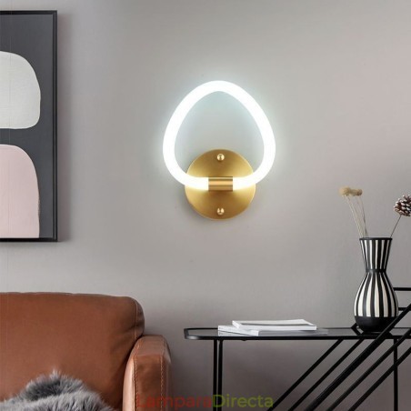 Aplique de pared moderno para interiores con forma de corazón Aplique de pared moderno para interiores con forma de corazón