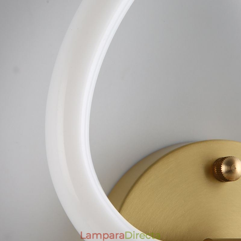 Aplique de pared moderno para interiores con forma de corazón