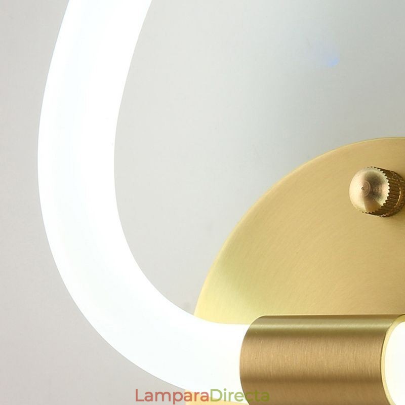 Aplique de pared moderno para interiores con forma de corazón
