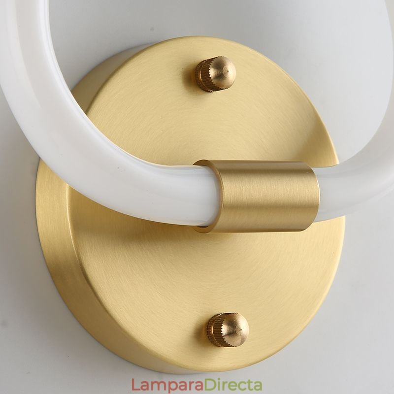 Aplique de pared moderno para interiores con forma de corazón
