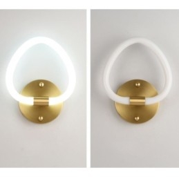 Aplique de pared moderno para interiores con forma de corazón