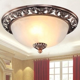 Lámpara de cúpula de resina de tipo europeo con luz de cúpula absorbente.