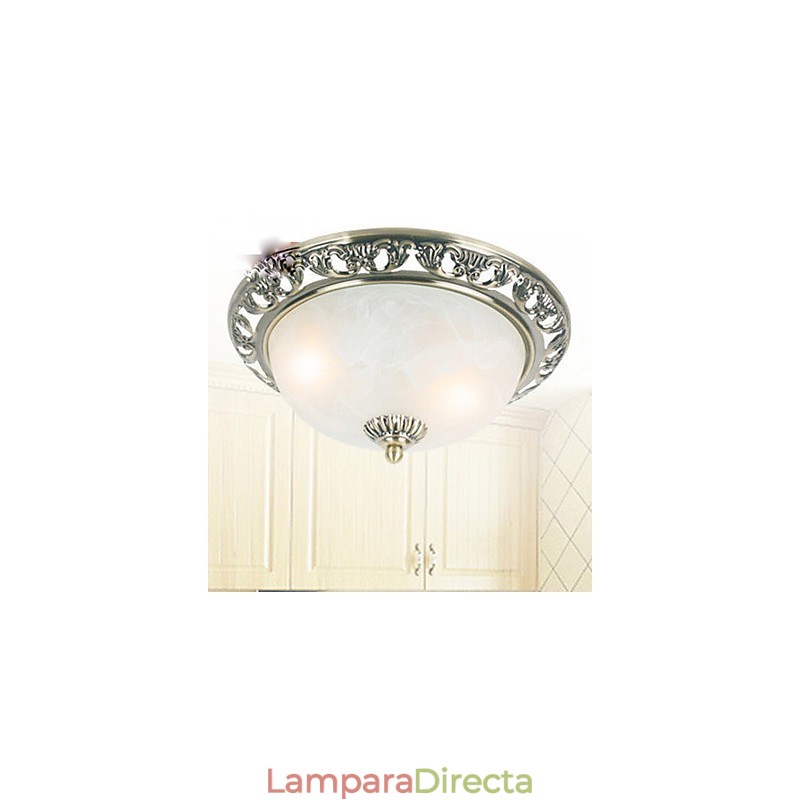 Lámpara de cúpula de resina de tipo europeo con luz de cúpula absorbente.
