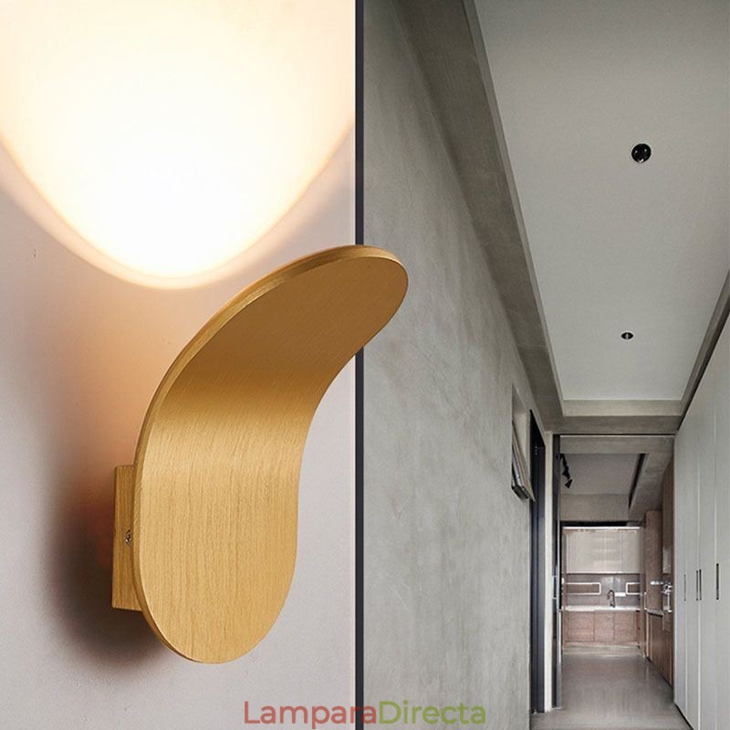 Lámpara de pared minimalista de aluminio