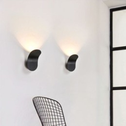 Lámpara de pared minimalista de aluminio
