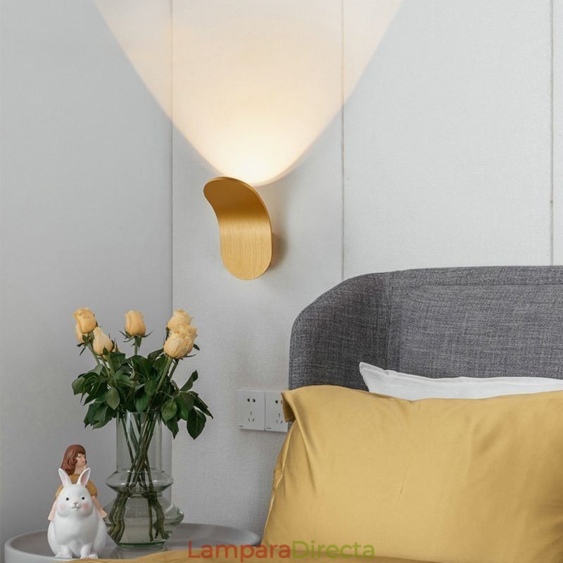 Lámpara de pared minimalista de aluminio