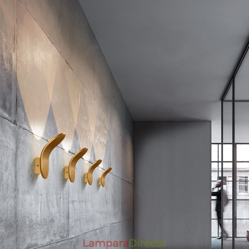 Lámpara de pared minimalista de aluminio