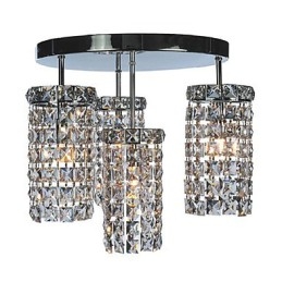 Lámparas empotradas contemporáneas de cristal con 4 luces