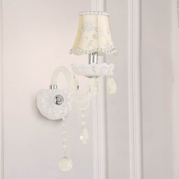 Aplique de pared elegante de cristal de estilo europeo clásico