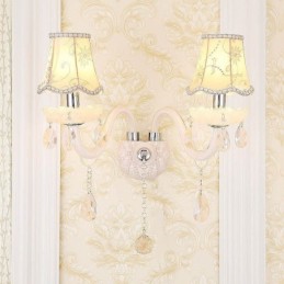 Aplique de pared elegante de cristal de estilo europeo clásico