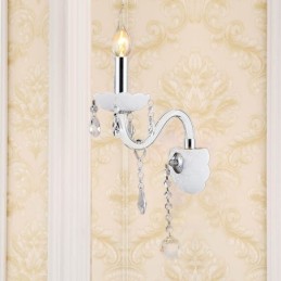 Aplique de pared elegante de cristal de estilo europeo clásico
