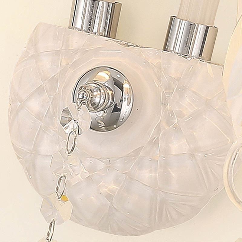 Aplique de pared elegante de cristal de estilo europeo clásico