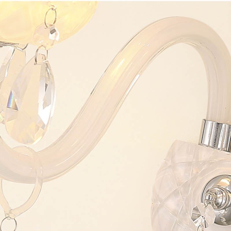 Aplique de pared elegante de cristal de estilo europeo clásico