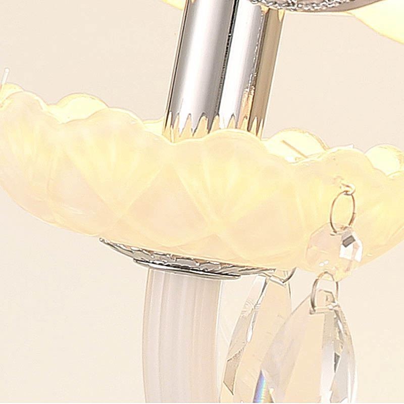 Aplique de pared elegante de cristal de estilo europeo clásico