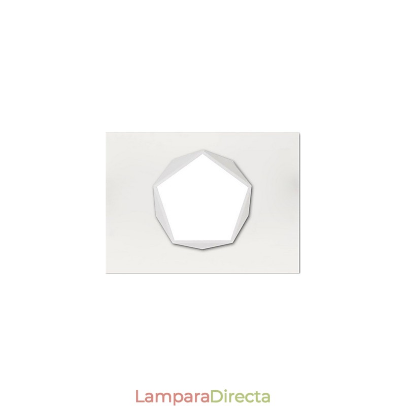 Lámpara de techo moderna con luz nocturna montada en color blanco cálido y blanco.