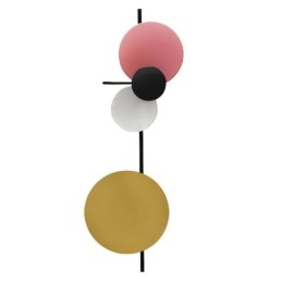 Lámpara de pared circular moderna, iluminación colorida para el hogar, iluminación de noche